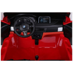 Elektrické autíčko - BMW X6M - nelakované - červené - dvojmiestne